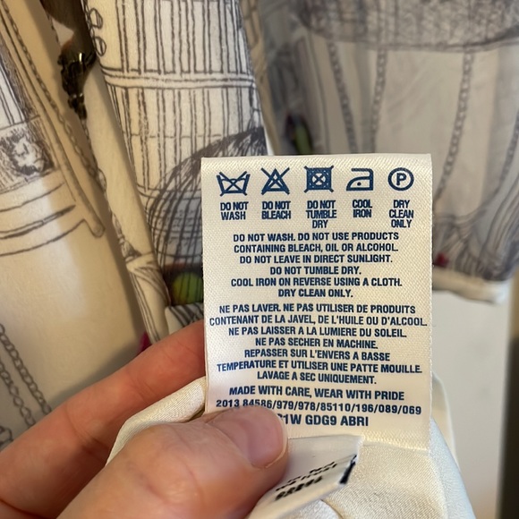 Ted Baker Birdcage Long Sleeve Beaded Shift Dress Size 1 - Picture 11 of 16